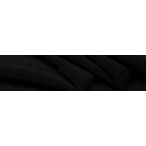 Howmay 100% pure silk fabric crepe de chine 12m/m 45" 114cm black 3# for womens dress tank or camisole