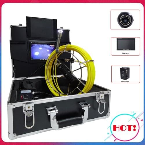CCTV Industrial Pipe Sewer Inspection Video Camera IP68 Waterproof Drain Pipeline Endoscope Camera System 1000TVL 17MM