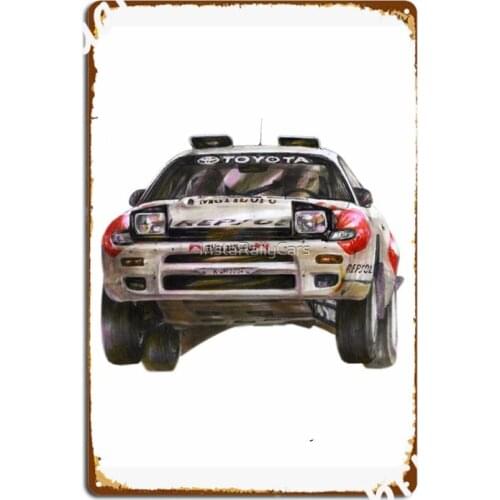 Carlos Sainz Celica Wrc Metal Signs Cinema Living Room Kitchen Design Plaques Tin sign Posters