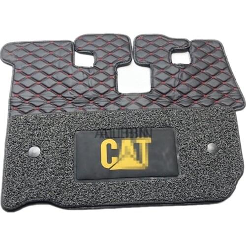 For CAT 320V1/320V2 excavator cab foot mat carpet foot mat floor glue double layer high quality excavator accessories