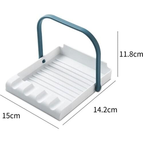 Kitchen Multi-Function Spatula Rack Four-Slot Spoon Drain Tableware Receiving Rack Pot Cover Rack Oil Insulation Tray Rack