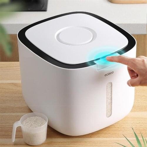 Kitchen Container 5KG 10KG Bucket Nano Insect-Proof Moisture-Proof Rice Box Grain Sealed Jar Home Storage Pet Dog Food Store Box