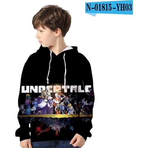 Fashion Personality Frdun Tommy Game Undertale Sans Papyrus 3D print Hooded Boy/girl Casual Children Hoodies Kids Autumn clothe