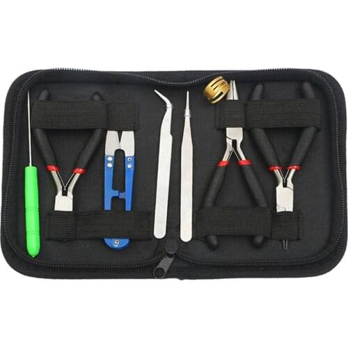Portable Jewelry Making Supplies Kit Professional Jewelry Pliers Jewelry Beading Making Repairing Tools Set with Carrying Bag