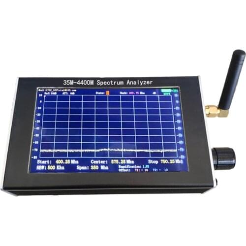TinySA Handheld Spectrum Analyzer 2.8 Inch Touching Display Screen Spectrum Analyzers with 100KHz-350MHz Input Frequency Range