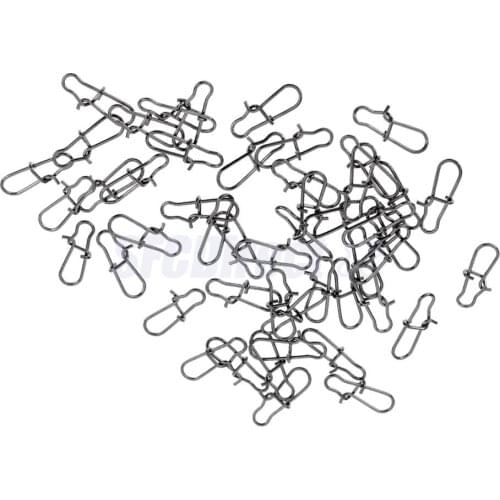 Fishing Tackle Snap Links for Booms Swivels Zip Sliders Line Clips Sea Rigs