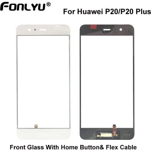 Replacement LCD Front Touch Screen Glass Outer Lens With Home Button For Huawei P10 P10 Plus