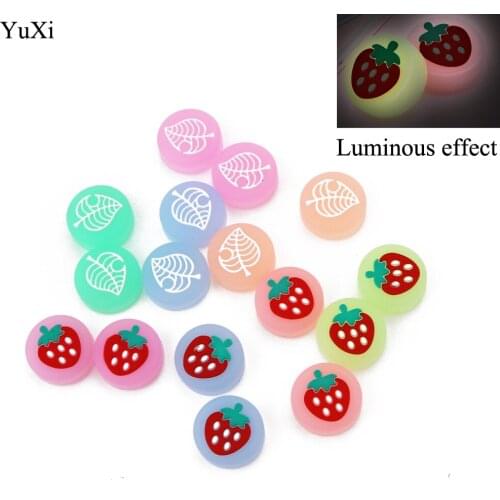 Glow Luminous Fruit Thumb Stick Grip Cap Joystick Cover For Nintendo Switch NS Lite Joy-Con Controller Nintend Thumbstick Case