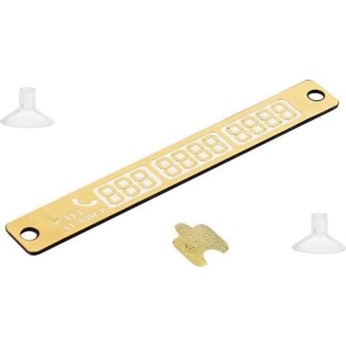 Stylish Car Temporary Stop Parking Card Luminous Phone Number Display Plate