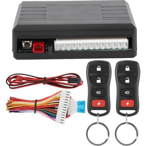 Universal 12V Car Keyless Entry System Door Lock Central Lock Locking Remote Control Kit LB-405/L246 (Black)