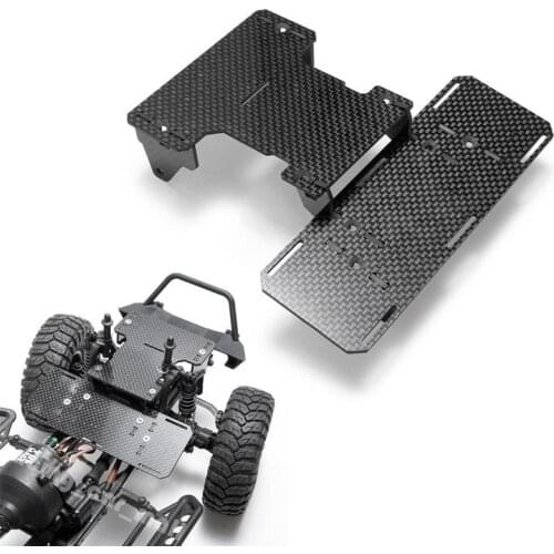 YEAHRUN Carbon Battery Front-mounted Modification Parts Panel For SCX10 90022 90027 90046 90047 Rc Car Part