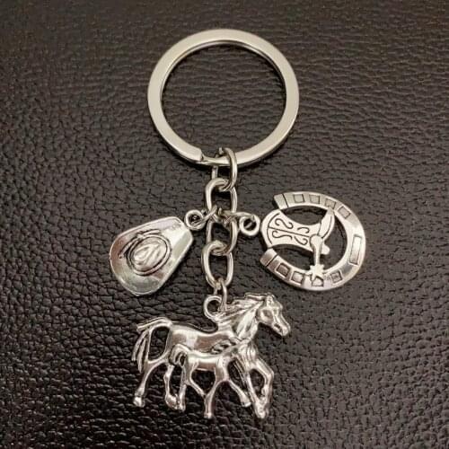 1 horseshoe keychain and key ring harness key chain men and women bag decoration equestrian horse