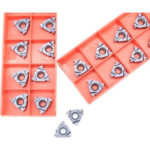 16IRM 8UN IC908 10pcs Carbide Inserts 16ERM 8UN IC908 Plate CNC Threaded Blade Lathe Cutter Tool Turning Tools