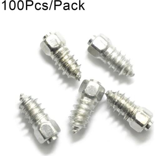 4*12mm Snow Screw Tire Studs Anti Skid Falling Spikes Wheel Tyres 100PCs For Car Motorcycle Bicycle For Car Winter Emergency