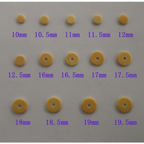50 Pieces/Lot) 10mm To 19.5mm Double Skin Flute Pads Individual Size