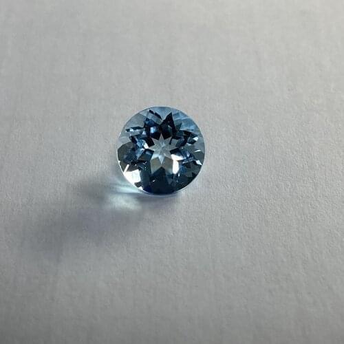 7mm Natural Sky Blue Topaz Round Brilliant Cut AAA High Quality Loose Gemstones
