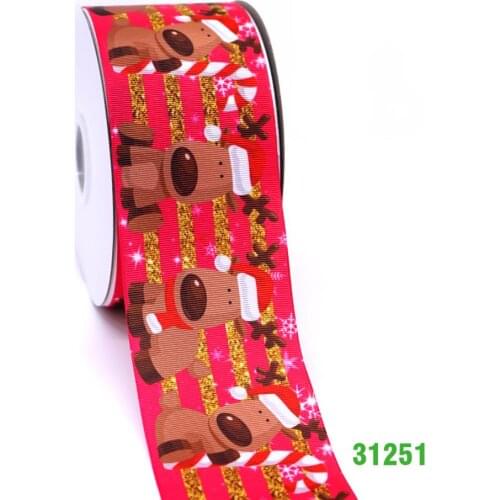 Free shipping 50 yard Halloween printed grosgrain ribbon 31251