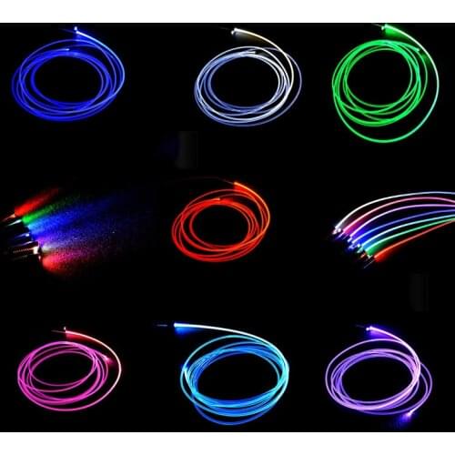 Computer full module power supply custom line RGB light guide light line light emitting line fiber optic line mobile APP lightin