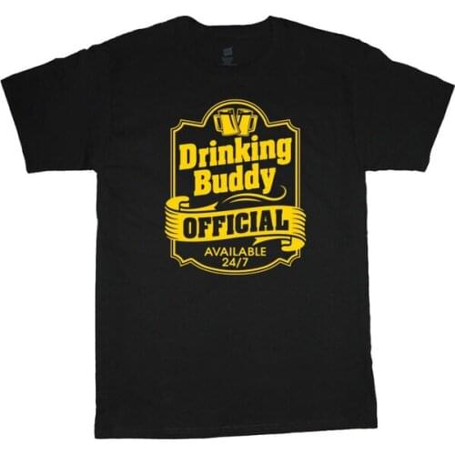 Big mens t-shirt Drinking Buddy 24/7 funny drunk tall tee