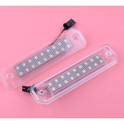 DWCX 2pcs Car Interior LED License Number Plate Lamp Light Fit For Honda Civic Del Sol Trunk 1993 1994 1995 1996 1997