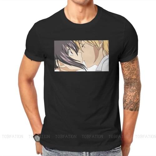 Maid Sama Japanese love Anime Crewneck TShirts Kiss Distinctive Mens T Shirt Funny Clothing 6XL