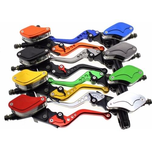 FX CNC Universal Motorcycle Master Cylinder Reservoir Hydraulic Brake Clutch Lever For 50CC-300CC Motorcycle Honda Yamaha Suzuki