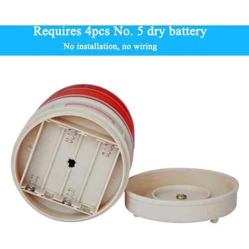 KINGJOIN Dry Battery Flash Lamp Mine Alarm Magnet Ceiling Led Strobe Warning Light Outdoor Warning Lamp