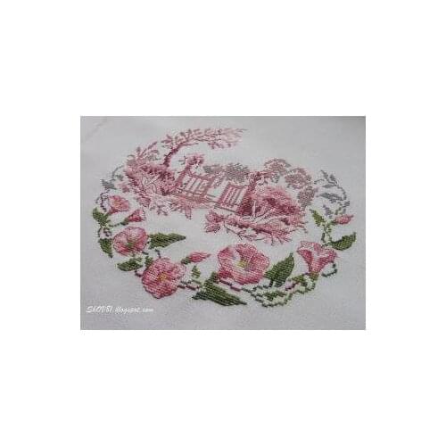 6-MM Gold Collection Counted Cross Stitch Kit Cross stitch RS cotton with cross stitch Round Rose Door