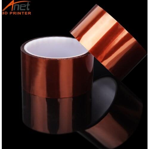 Polyimide Tape 27m Length High Temperature Heat Resistant Polyimide Gold Insulation Tape 10/50mm Width for electronic industry