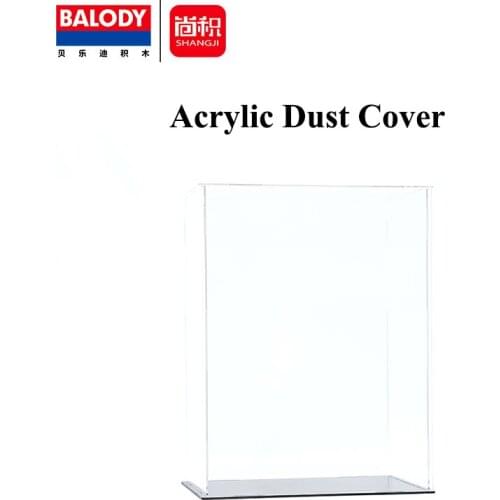 Balody 233MM Acrylic Transparent Display Box Miniature Building Block Dust Cover Suitable For Medium Model Brick Blocks