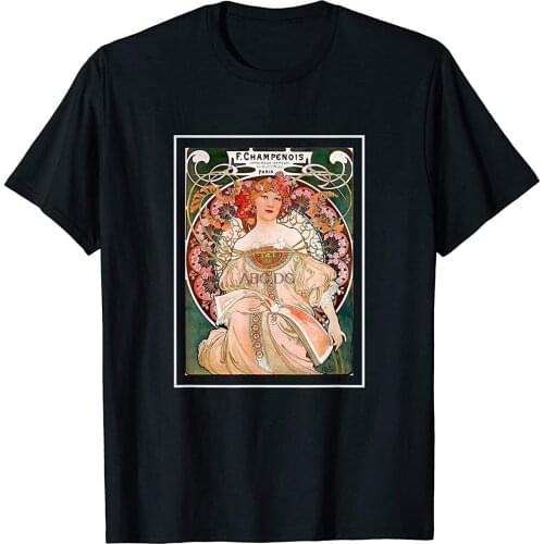 Alphonse Mucha Shirt - Champenois Imprimeur-Editeur