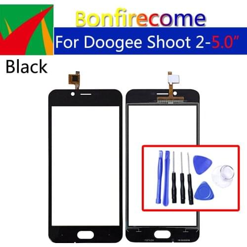 Touchscreen For Doogee Shoot 2 Shoot2 Touch Screen Panel Digitizer Sensor Replacement Touch Glass Lens No Lcd 5.0 inch