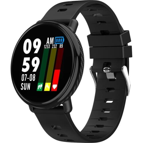 Kuddly K1 Smartwatch Heart Rate Monitor Blood Pressure Smart Band Health Fitness Tracker Smart Wristband for Android iOS