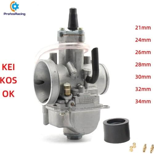 Universal 2T 4TCarburetor Koso OKO Motorcycle Carburador PWK 21 24 26 28 30 32 34mm With Power Jet For Racing Moto