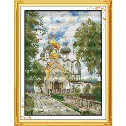 Everlasting Love The New Convent Chinese Cross Stitch Kits Ecological Cotton Stamped 11CT 14CT DIY New Year Decorations For Home
