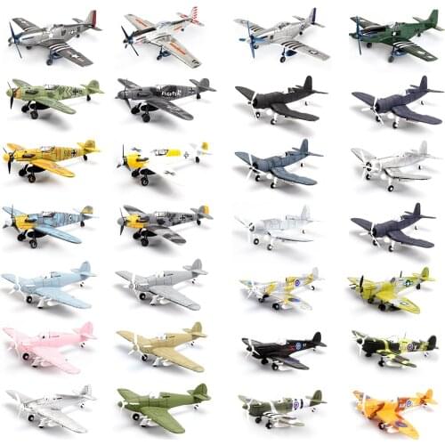 ViiKONDO 1/48 aircraft model WWII bf-109 fighter pirate spitting fire hurricane assembling&DIY military toys gift for kids Adult
