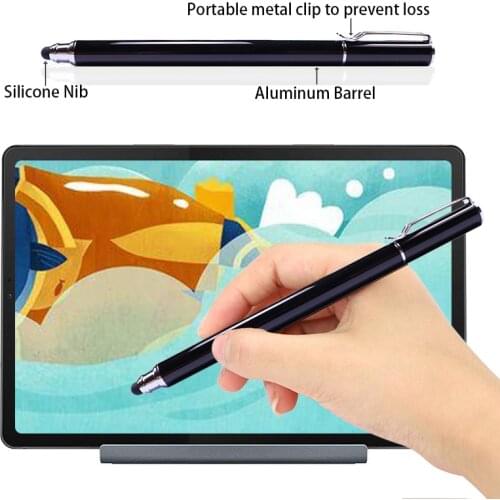 WENKU 2 in1 rubber tip touch capacitive screen mobile phone stylus pen factory wholesale on sale