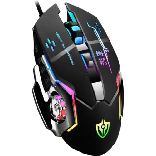X3 macro programming gaming mouse aggravated metal glowing mouse office gaming mouse for PC laptop