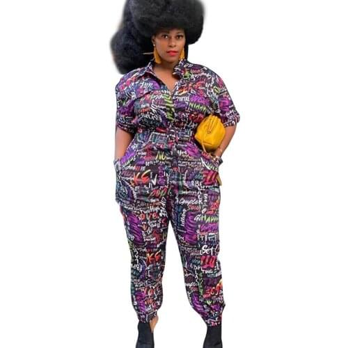 Plus Size Rompers Womens Jumpsuit Overalls Half Sleeve Jumpsuits Streetwear One Piece Outfits Jumpsuit Wholesale Dropshipping