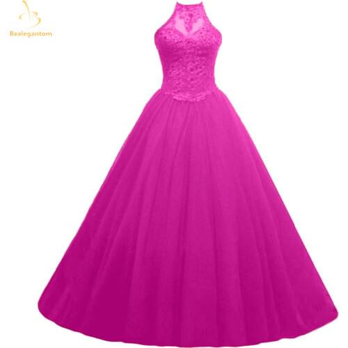 Bealegantom Red Royal Blue Quinceanera Dresses 2019 Ball Gown Beaded Sweet 16 Dress Vestidos De 15 Anos QA1383