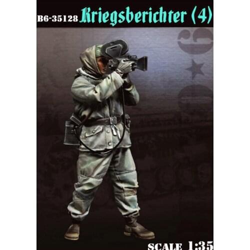 1/35, Kriegsberichter, War correspondent, Resin Model Soldier GK, Military theme of World War II, Unassembled and unpainted kit