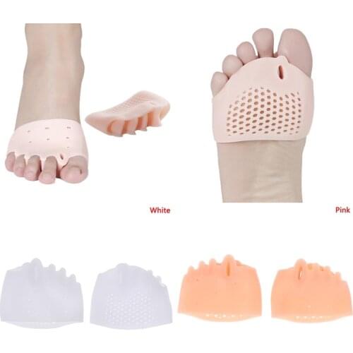 1 Pair Silicone Toe Foot Cover Straightener Orthodontic Toe Toe Separator Corrector Hallux Valgus Hair Braces Foot Care Tool