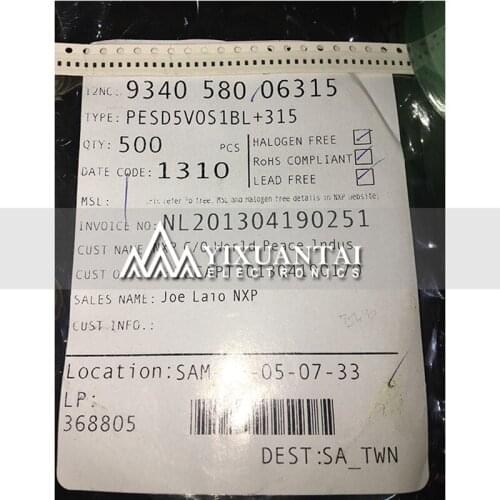 10PCS/LOT 50PCS/LOT 100PCS/LOT Free shipping 100% original PESD5V0S1BL PESD5V0 F1 SOD882