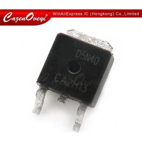 10pcs/lot MDD5N40 TO252 MDD5N40RH TO-252 5N40 5A 400V MOS FET In Stock