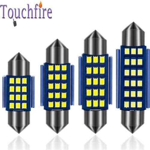 100pcs C5W C10W 31/36/39/41mm 2016SMD Festoon LED Canbus Car Bulb Reading Dome License Plate Door Light Auto Lamps White 12V