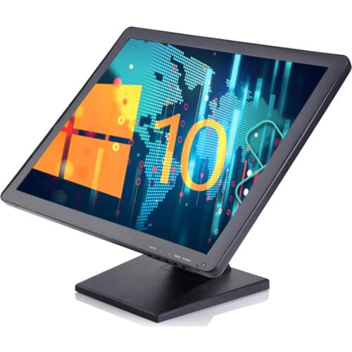 1024*768 15 Inch 4 Wire Resistive Lcd Desktop Touch Monitor with USB/VGA/HDMI/AV/BNC Interface