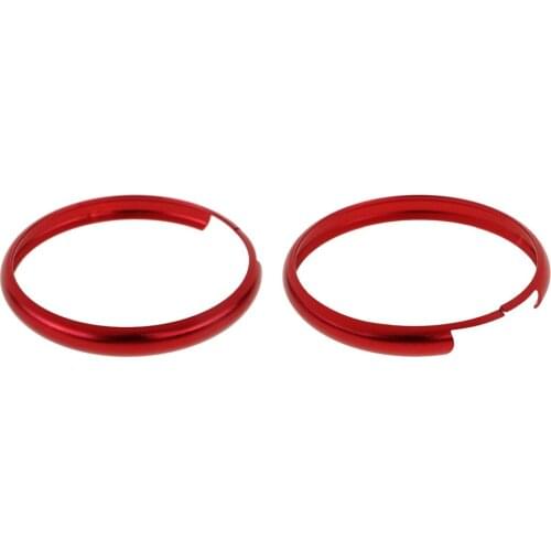 2x Aluminum Alloy Car Key Ring Key Fob Trims Ring For BMW Mini Cooper