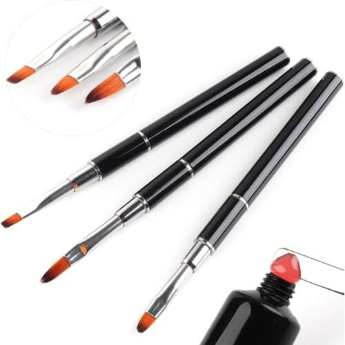 Acrylic Brush Nail Painting Drawing Brushes UV Gel Extension Bulider Manicure Acrygel Pen Spatula Stick Nail Art Tools NT1841