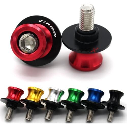 Motorcycle CNC Aluminum Swingarm Spools Slider Stand Screws For Kawasaki ZZR-1100 ZZR 1100 1990-1992