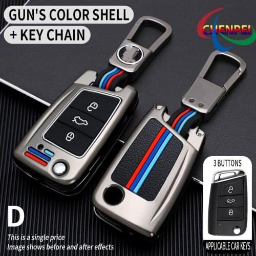 Car Key Case Cover Key Bag For Volkswagen Golf 7 Tiguan L Lamando Tayron T-Roc Teramont Tharu Car Interior Accessories